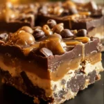 Delicious Better Than Anything Bars on a plate ready to be served.